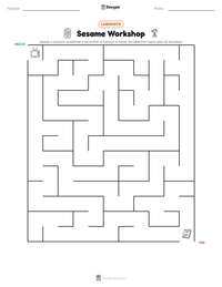 Vista previa de la hoja de trabajo imprimible de Sesame Workshop