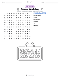 Vista previa de la hoja de trabajo imprimible de Sesame Workshop