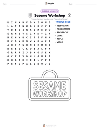 Aperçu de la feuille de travail imprimable Sesame Workshop