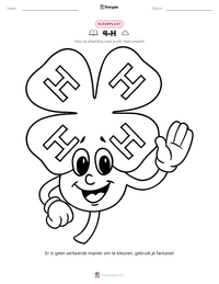 4-H afdrukbare werkblad voorbeeld
