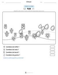 Aperçu de la feuille de travail imprimable 4-H