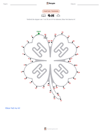 4-H afdrukbare werkblad voorbeeld