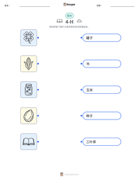 4-H 可打印工作表预览