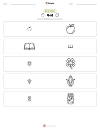 4-H printable worksheet preview