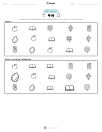 4-H printable worksheet preview