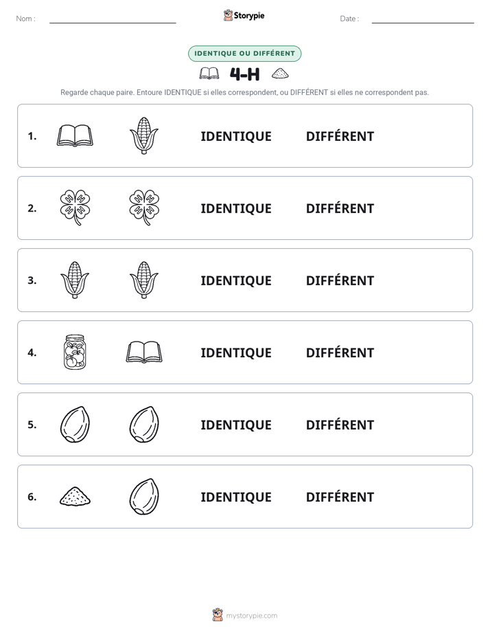 Identique ou Différent