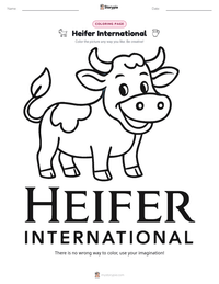 Heifer International printable worksheet preview