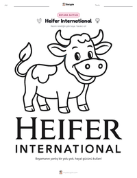 Heifer International yazdırılabilir çalışma sayfası önizlemesi