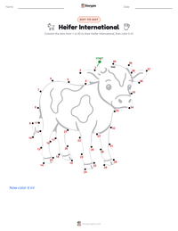 Heifer International printable worksheet preview