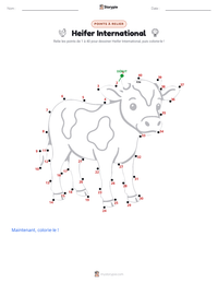 Aperçu de la feuille de travail imprimable Heifer International