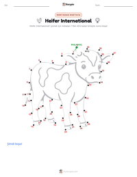 Heifer International yazdırılabilir çalışma sayfası önizlemesi