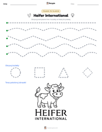 Podgląd drukowalnego arkusza ćwiczeń Heifer International