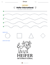 Heifer International yazdırılabilir çalışma sayfası önizlemesi