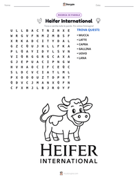 Anteprima della scheda stampabile di Heifer International