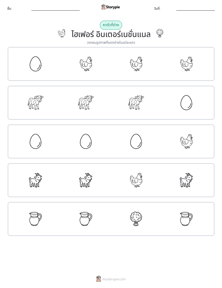 ตัวที่แตกต่าง