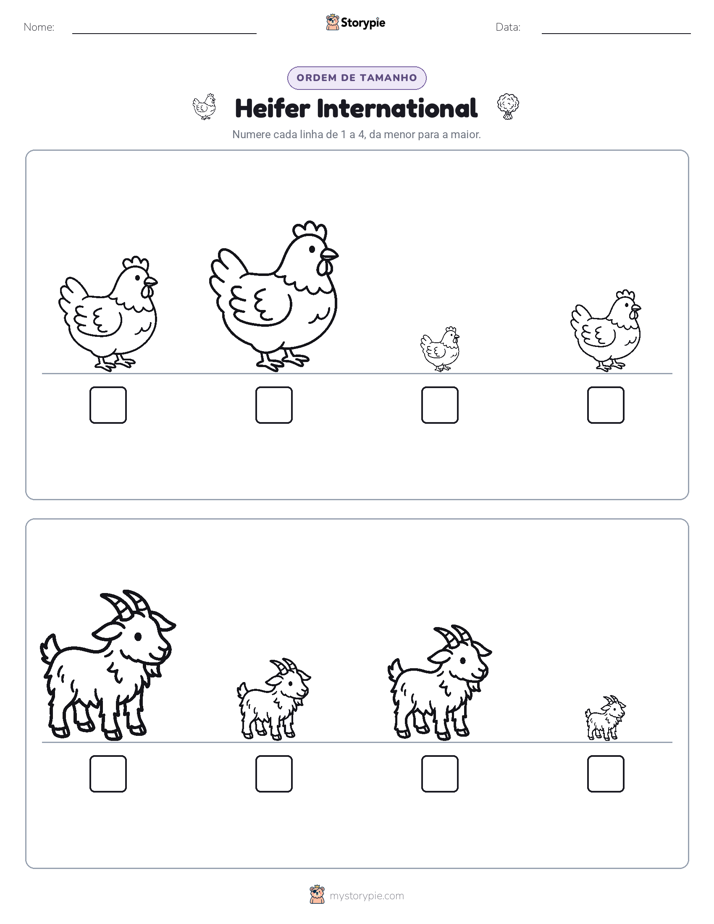 Ordem de Tamanho