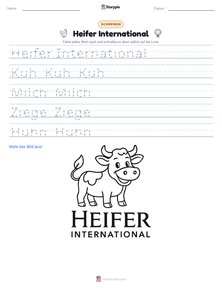 Schreibübung