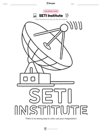 SETI Institute printable worksheet preview