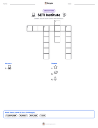 SETI Institute printable worksheet preview