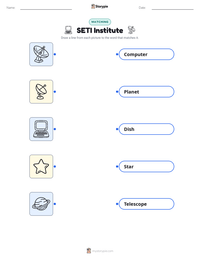 SETI Institute printable worksheet preview
