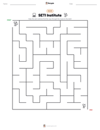 SETI Institute printable worksheet preview