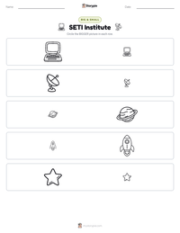 SETI Institute printable worksheet preview