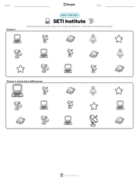 SETI Institute printable worksheet preview