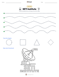 SETI Institute printable worksheet preview