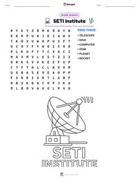 SETI Institute printable worksheet preview