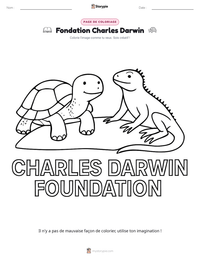 Aperçu de la feuille de travail imprimable Fondation Charles Darwin
