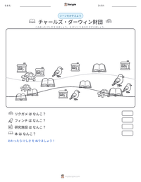 チャールズ・ダーウィン財団 の印刷可能ワークシートプレビュー