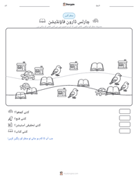 چارلس ڈارون فاؤنڈیشن پرنٹ کرنے کے قابل ورکشیٹ کا پیش نظارہ