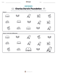 Charles Darwin Foundation printable worksheet preview