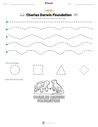 Charles Darwin Foundation printable worksheet preview