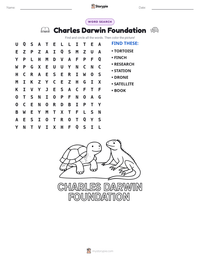 Charles Darwin Foundation printable worksheet preview