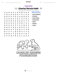 Charles Darwin Vakfı yazdırılabilir çalışma sayfası önizlemesi