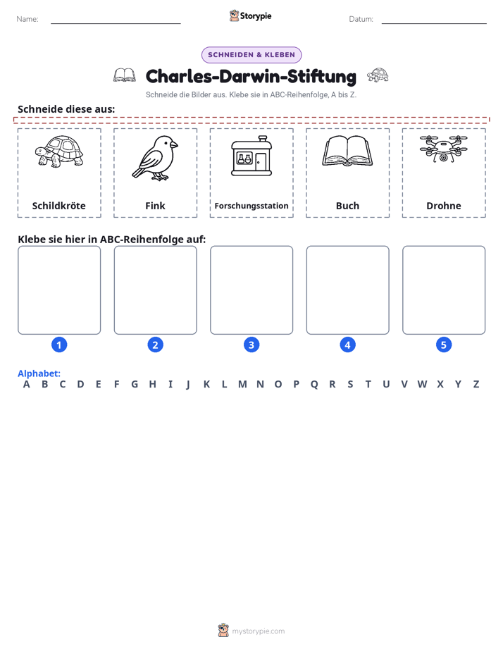 Schneiden & Einfügen Alphabet