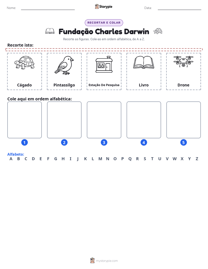 Recortar & Colar Alfabeto
