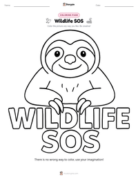 Wildlife SOS printable worksheet preview