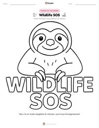 Anteprima della scheda stampabile di Wildlife SOS