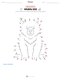 Vista previa de la hoja de trabajo imprimible de Wildlife SOS
