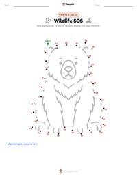 Aperçu de la feuille de travail imprimable Wildlife SOS