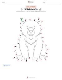 Prévia da folha de atividades imprimível Wildlife SOS