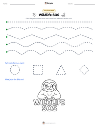 Wildlife SOS druckbare Arbeitsblatt Vorschau