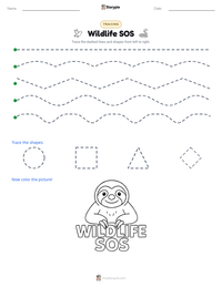Wildlife SOS printable worksheet preview