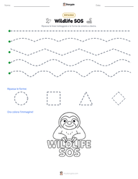 Anteprima della scheda stampabile di Wildlife SOS