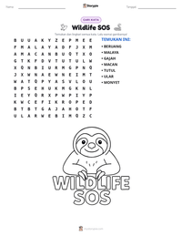 Prabaca lembar kerja cetak Wildlife SOS