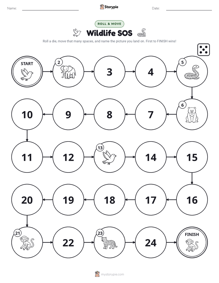 Roll & Move Game