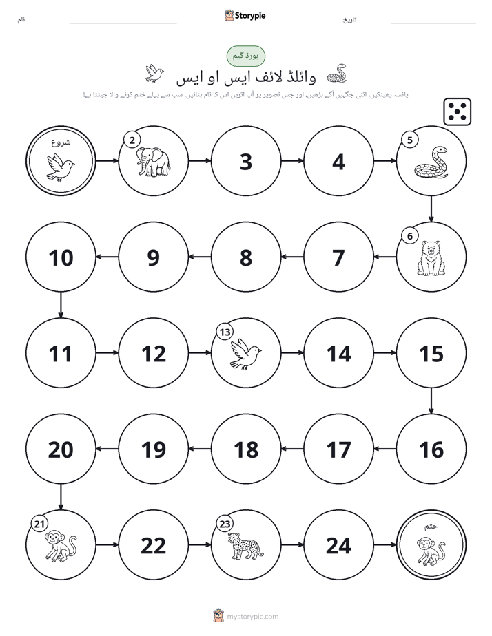 رول اور منتقل کریں کھیل