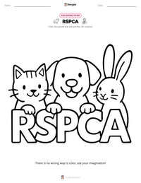 RSPCA printable worksheet preview